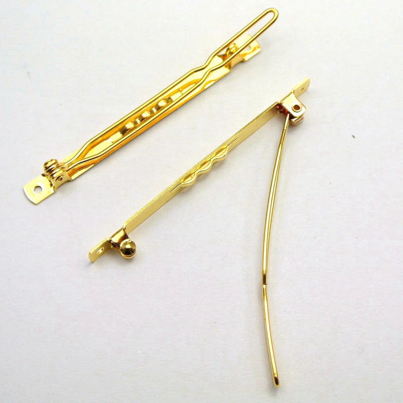 25 Barrette Clips Clamps Hair Bow Pins 60mm DIY Craft