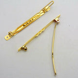 25 Barrette Clips Clamps Hair Bow Pins 60mm DIY Craft