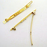 25 Barrette Clips Clamps Hair Bow Pins 60mm DIY Craft