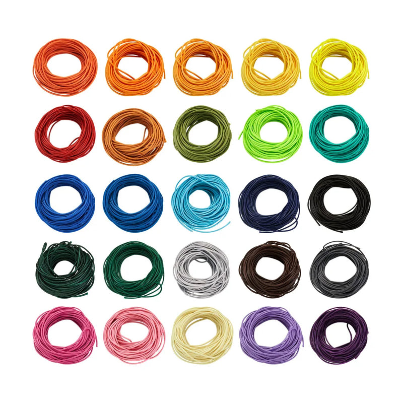 25 Bundles Waxed Polyester Cord for Bracelet DIY Accessories