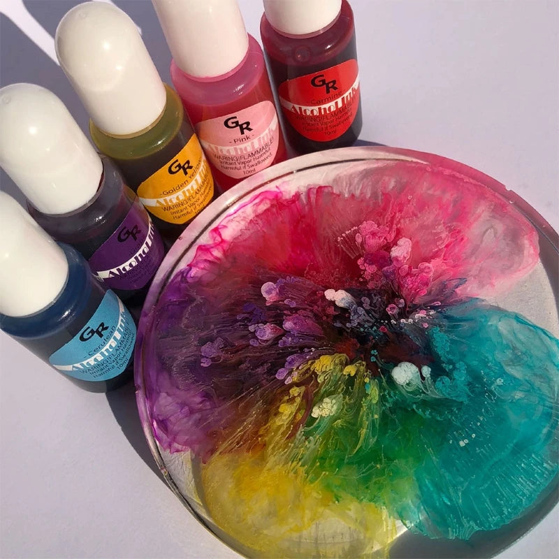 25 Epoxy Resin Diffusion Pigment Alcohol Ink Liquid Colorant Dye DIY