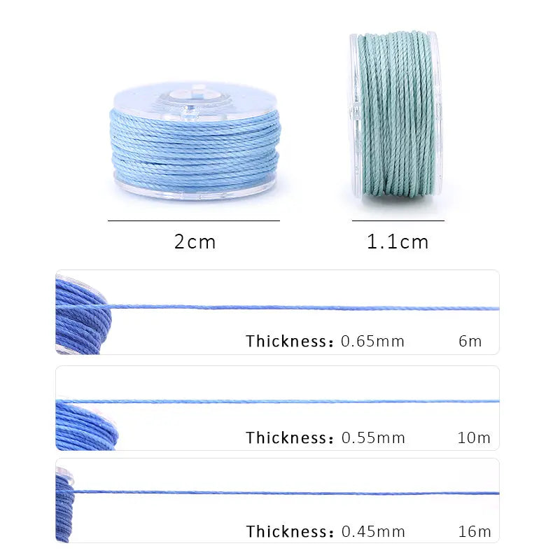 25 Colors Waxed Thread for Leather Stitching DIY