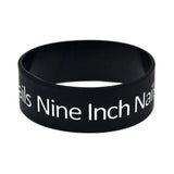 25 Nine Inch Nails Silicone Rubber Wristband 1 Inch Wide Bangle