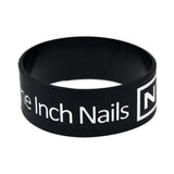 25 Nine Inch Nails Silicone Rubber Wristband 1 Inch Wide Bangle