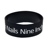 25 Nine Inch Nails Silicone Rubber Wristband 1 Inch Wide Bangle