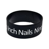 25 Nine Inch Nails Silicone Rubber Wristband 1 Inch Wide Bangle