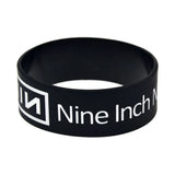 25 Nine Inch Nails Silicone Rubber Wristband 1 Inch Wide Bangle