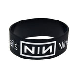 25 Nine Inch Nails Silicone Rubber Wristband 1 Inch Wide Bangle
