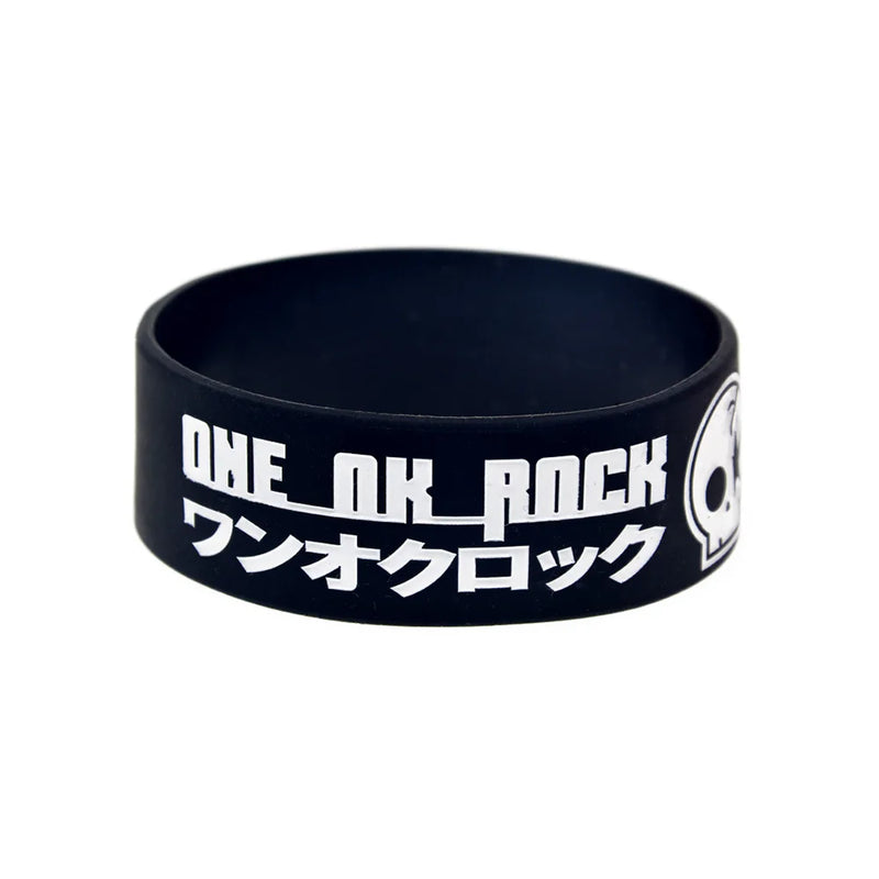25 PCS One Ok Rock Silicone Rubber Wristband Music Gift Bangle 1 Inch Wide