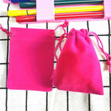25 Pcs Velvet Gift Bags Drawstring Jewelry Packaging 7x9 9x12