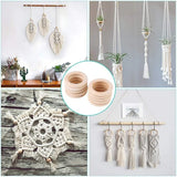 25 Pcs 70mm Natural Wood Rings for DIY Craft Pendant Jewelry Making