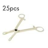 25 Pcs Disposable Puncture Clips Diaphragm Forceps Ear Belly Piercing