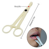 25 Pcs Disposable Puncture Clips Diaphragm Forceps Ear Belly Piercing