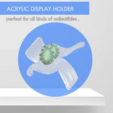 25 Acrylic Display Holder Easel Stands for Rocks Minerals Agate