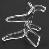 25 Acrylic Display Holder Clear Plastic Easel Stands for Minerals