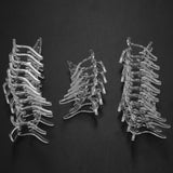 25 Pcs Clear Acrylic Stand Display Holders for Rocks Minerals Agate