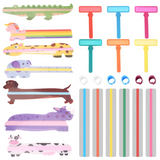 25 Dyslexia Reading Strips for Kids Animal Bookmarks Finger Tracking Rulers