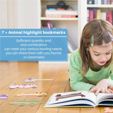 25 Dyslexia Reading Strips for Kids Animal Bookmarks Finger Tracking Rulers