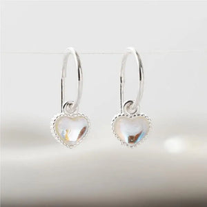 Heart Stud Earrings Pretty Pink Jewelry for Women Party