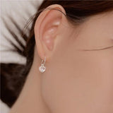 Heart Stud Earrings Pretty Pink Jewelry for Women Party