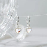 Heart Stud Earrings Pretty Pink Jewelry for Women Party