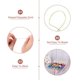 25 Colors Waxed Cotton Cord Beading Thread Braided Thread String Jewelry Making