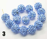 100pcs AAAA 10mm Clay Paved Crystal Disco Rhinestone Beads