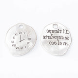 25 Retro Metal Zinc Alloy Clock Pendant for DIY Jewelry Making