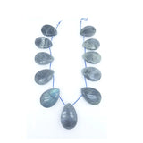 25x35mm High Gem Teardrop Crystal Labradorite Quartz Agate Stone Beads