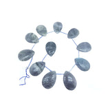 25x35mm High Gem Teardrop Crystal Labradorite Quartz Agate Stone Beads