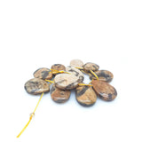 25 x 35mm High Gem Teardrop Crystal Pattern Feldspar Quartz Agate Stone Beads