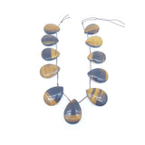 Tiger Eye Teardrop Crystal Quartz Agate Stone Beads DIY Jewelry Pendant