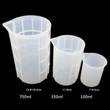250/350/750/100ml Silicone Measuring Cup Split Cup Resin Silicone Mould