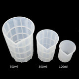 250/350/750/100ml Silicone Measuring Cup Split Cup Resin Silicone Mould