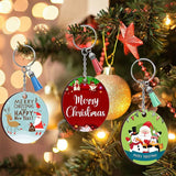 250 Pcs Sublimation Keychains 2.4in, DIY Gift Ornament Blanks