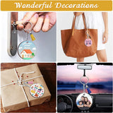 250 Pcs Sublimation Keychains 2.4in, DIY Gift Ornament Blanks