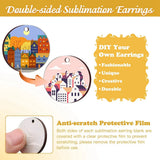 250 Pcs Sublimation Keychains 2.4in, DIY Gift Ornament Blanks