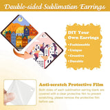 250 Pcs Sublimation Double Side Keychains - DIY Gift Ornament