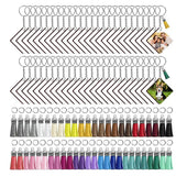 250 Pcs Sublimation Double Side Keychains - DIY Gift Ornament