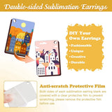 250 Pcs Sublimation Blanks Keychain 2.4in Double Side Keychain