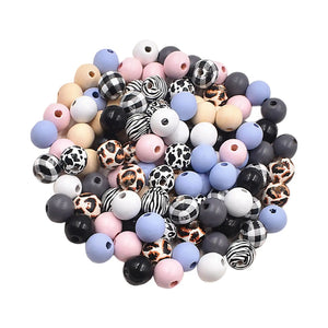 250 Round Wooden Beads 16mm DIY Necklace Bracelet Jewelry Crafts Earrings Kids