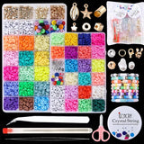 Polymer Clay Beads Kit for Jewelry Making DIY Set + Tools