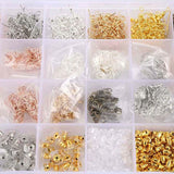 2500pcs Earring Jewelry Making Kit Sterling Repair Tools DIY