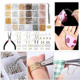 2500pcs Earring Jewelry Making Kit Sterling Repair Tools DIY