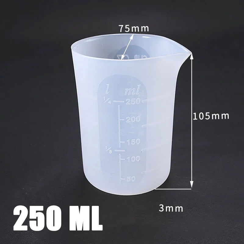 250ml Split Cup for DIY Jewelry Making Epoxy Resin Crystal Scale