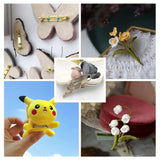 250Pcs Iron Brooch Base Safty Pins Bar Clip Clasps for Diy Jewelry 15-35mm
