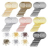 250Pcs Keychain Rings Jump Rings Screw Eye Pins for DIY Keychain Crafts