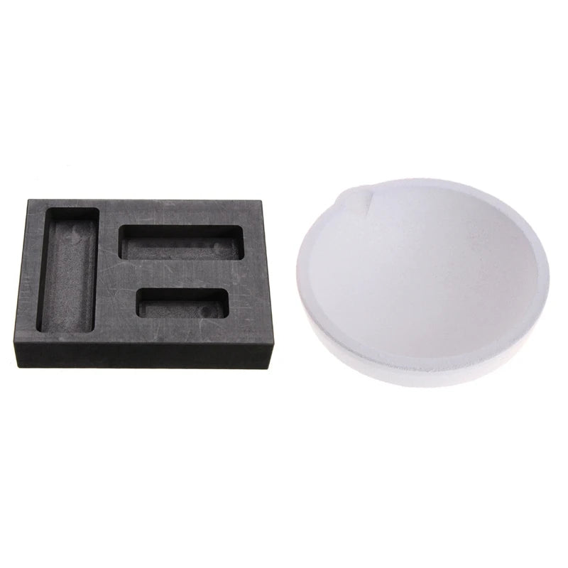 250g Ceramic Bowl with Graphite Ingot for Silver Melting
