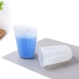 250ml Silicone Measuring Cup Clear Graduated Epoxy Split Cup for DIY Crafts