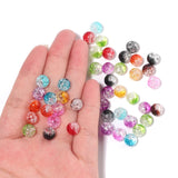 250pcs Snow Cracked Crystal Beads Jewelry Making Kit